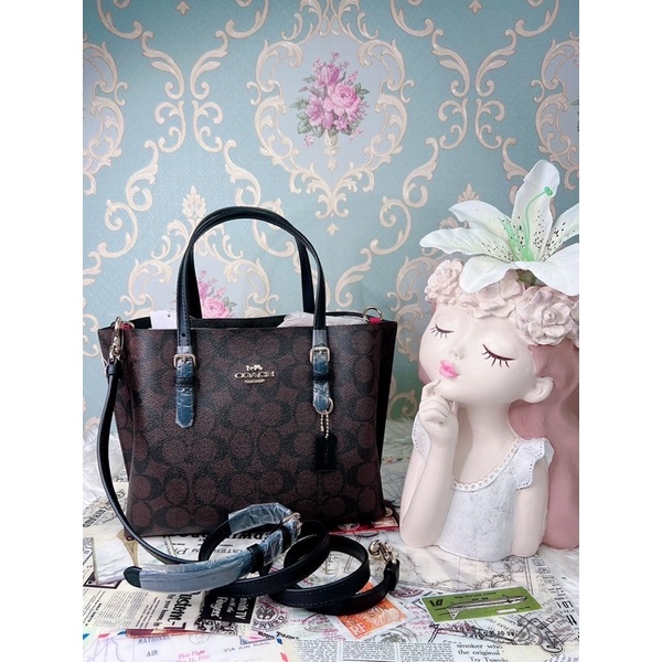 COACH C4250 MOLLIE TOTE สี : BROWN BLACK