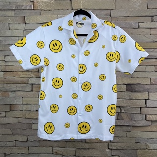 เสื้อฮาวายSmileFaceผ้านุ่มลื่นใส่สบาย