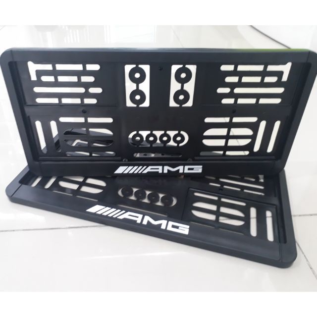 กรอบป้ายทะเบียน โลโก้ AMG กรอบป้าย ของแต่งรถเบนซ์ กรอบทะเบียน ป้ายทะเบียน