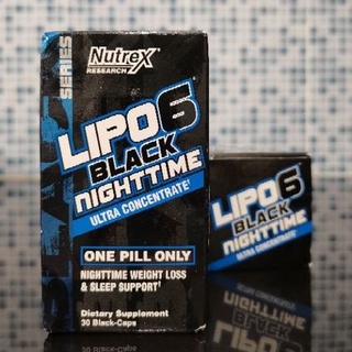 Nutrex LIPO6 BLACK NIGHTTIME(30caps).แฟตเบิร์นในเวลาที่นอนหลับ