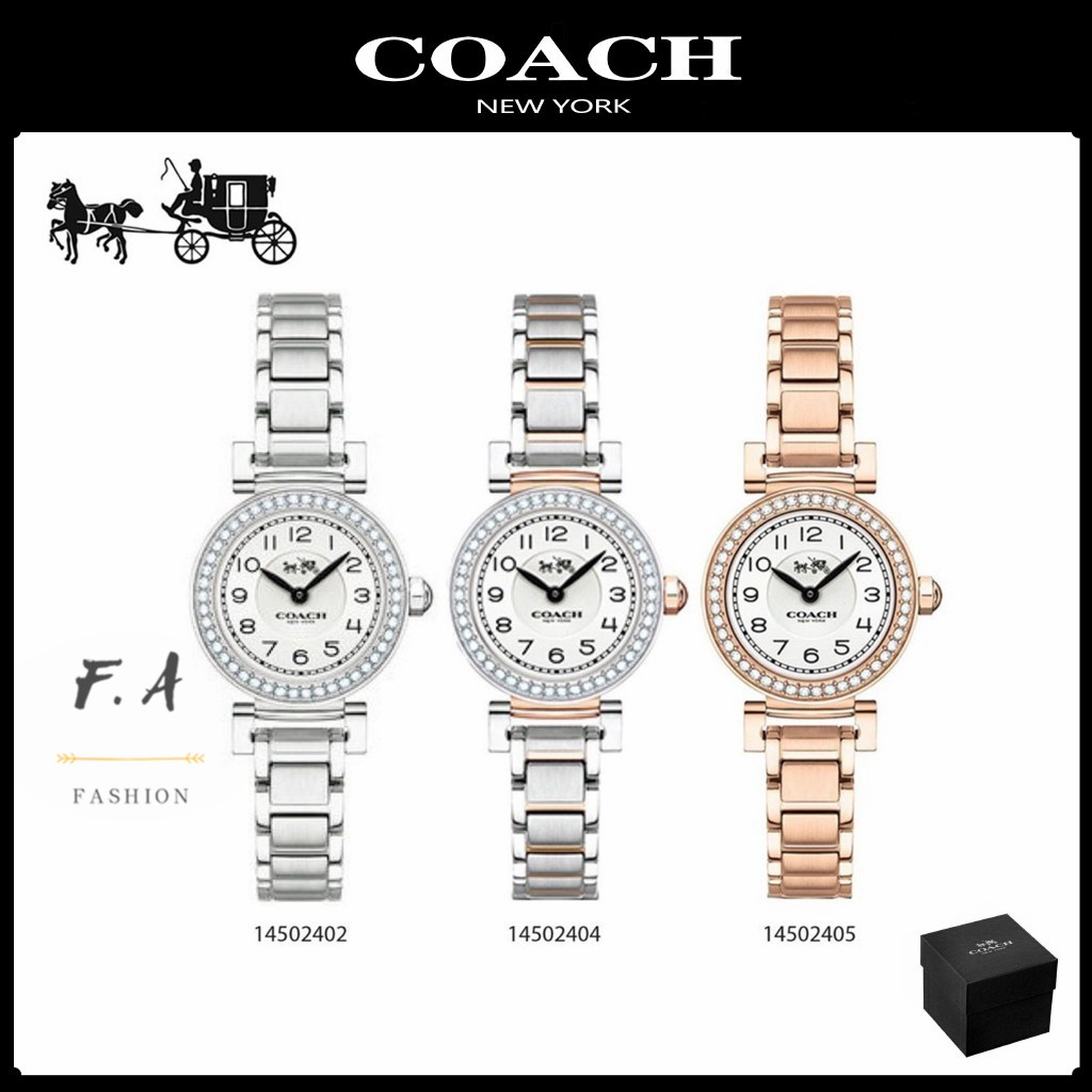 F.A（ของแท้100% ） Coach 14502402 14502404 14502405 - 23 mm นาฬิกาแบรนด์เนมCOACH นาฬิกาสำหรับผู้หญิง นาฬิกาควอตซ์