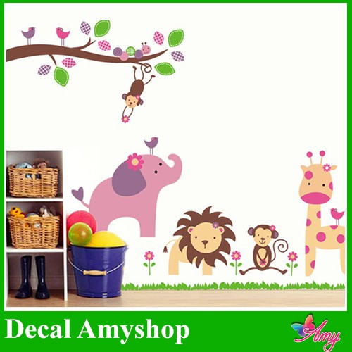 รูปลอกติดผนัง Small Zoo 3 - MSP DB039