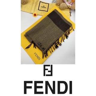 Vintage Fendi FF Light brown/Dark brown Scarf 💯