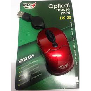 เม้าร์มีสาย Md Tech - USB Optical Mouse MD-TECH (LX-20)