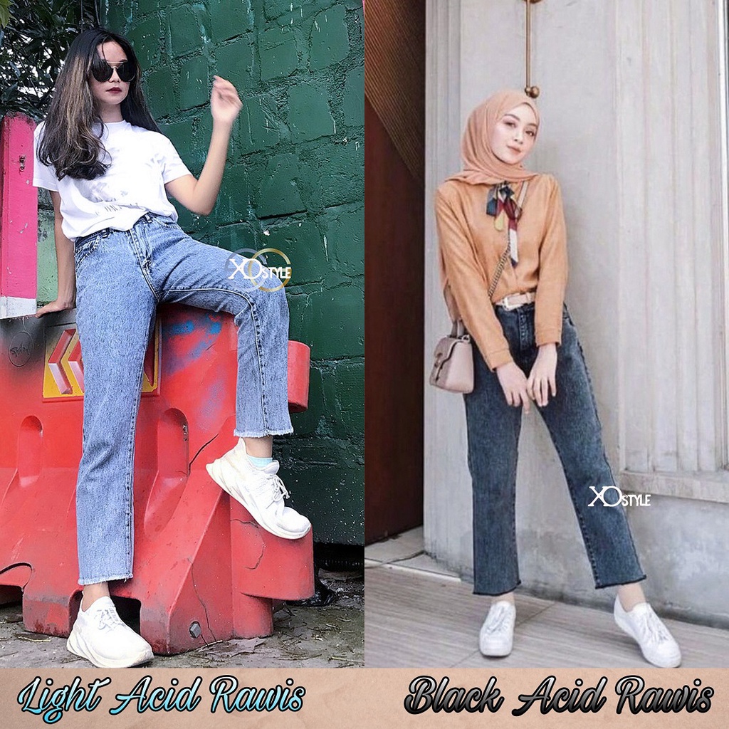 Snow Rawis Boyfriend Jeans / Girls& 39; Boyfriend Jeans / ผู้หญิงอินเทรนด์ & 39;s Jeans Pants