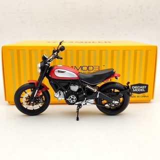 โมเดลรถจักรยานยนต์อัลลอยด์ Tsm 1: 12 Ducati Self Tour Scrambler Classic 803cc 2015