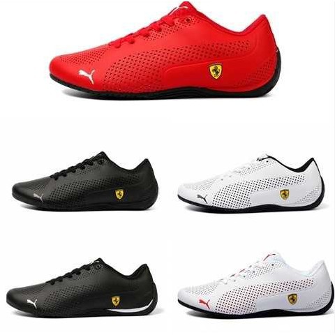 รองเท้า PUMA โลโก้ Ferrari หนังแท้ รองเท้าผู้ชาย