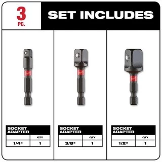Milwaukee แปลงหัวบล็อค(อะแดปเตอร์) Impact Socket Adapter