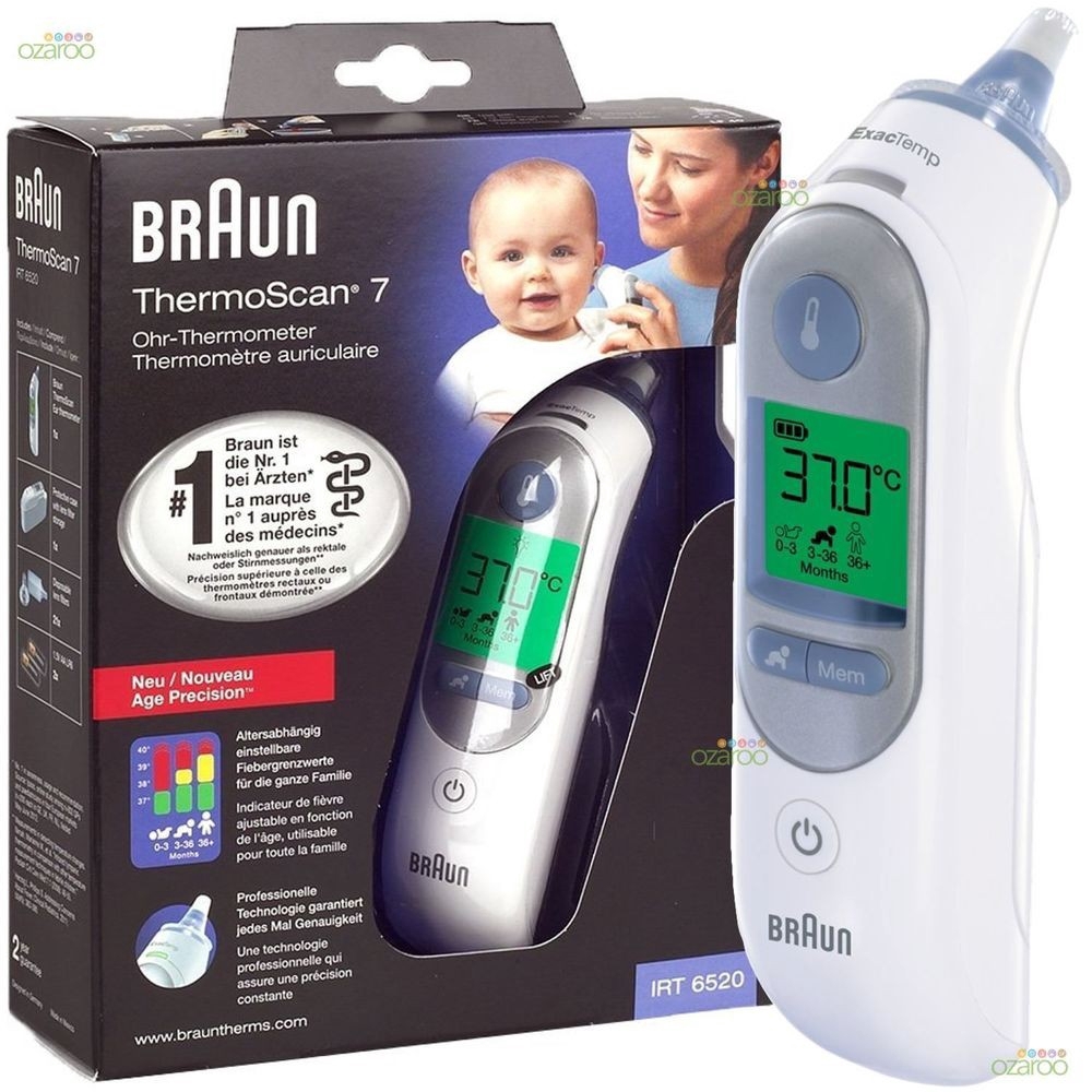 ปรอทวัดไข้ดิจิตอล #1 Braun ThermoScan 7 Ear Thermometer IRT6520