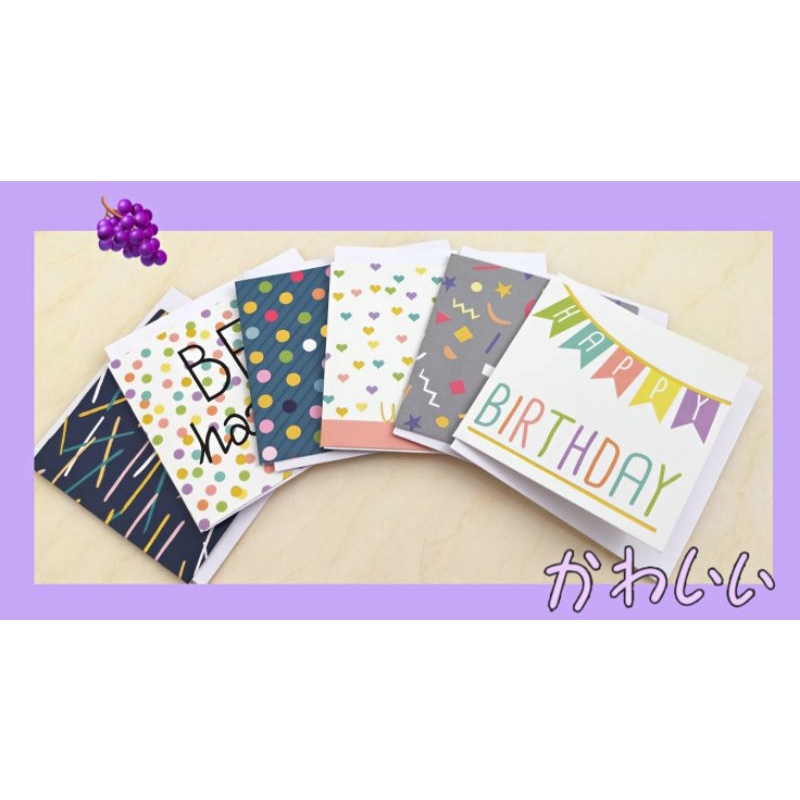 6 Mix design Set Anniversary Celebration & WishesCards สําหรับปัจจุบัน