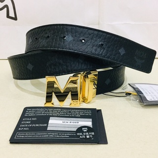 (สด-ผ่อน)🎗แท้100% MCM Claus M Reversible Belt