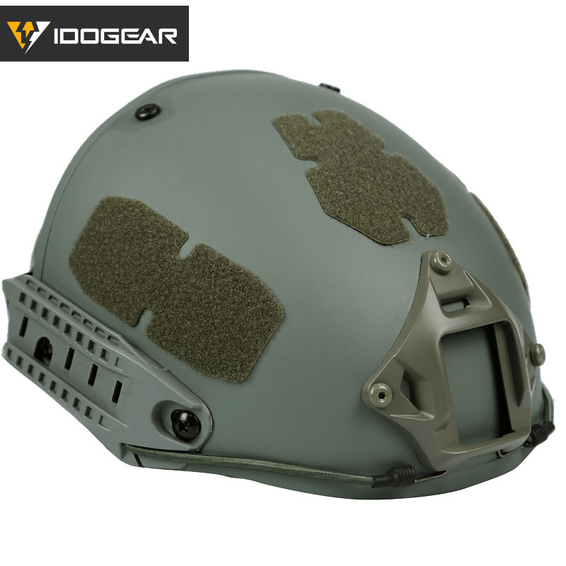 Idogear Tacitcal หมวกกันน็อค CP Type AF พร้อมแผ่นกันกระแทก ลายพรางทหาร Emerson 3803
