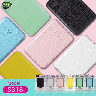 BLL พาวเวอร์แบงค์ 8500 แอมป์ ไซด์มินิ พิมพ์ลาย สีสีนหวานสดใส