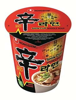 nong shim shin ramyun noodle soup cup ชินรามยอน มาม่าเกาหลี 신컵 신라면 큰사발 작은컵 한국 컵라면 68g