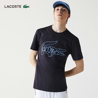 เสื้อยืดวินเทจLacoste เสื้อยืดแขนสั้นลําลอง ลายหนังจระเข้ สไตล์ฝรั่งเศส แฟชั่นสําหรับผู้ชายS-3XL