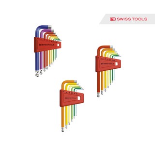 ประแจหกเหลี่ยมหัวบอลชุดหลากสี PB Swiss Tools รุ่น PB 212 H RB