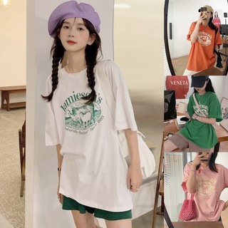 Korean🧧 เสื้อยืดสกรีนลาย Jamieson 4 สี คอกลมแขนสั้น