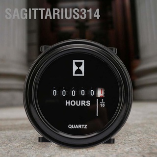 Sagittarius314 👍6-80V AC/DC 99999.9 Hours Quartz Hour Meter for Engine Generator Time Counting