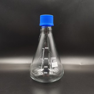 Simax Erlenmeyer flask with screw cap 500 ml