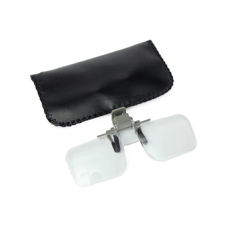 กรอบแว่นตา แว่นตากรองแสง Clip Lens ขยาย 2X2 หนีบแว่นตา แว่นตา แว่นขยาย ...