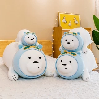 BHQ ตุ๊กตา หมีขาวน่ารัก ของขวัญวันเกิด นุ่มนิ่ม