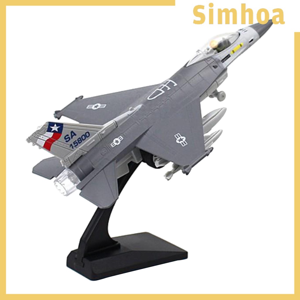 [SIMHOA] 1:100 Fighter Plane Diescast Alloy Fighter Plane Model พร้อมขาตั้ง