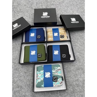 UNDEFEATED 2020 ใหม่ผ้าใบเยาวชนนักเรียนพับกระเป๋าสตางค์กระเป๋าบัตรแฟชั่นอินเทรนด์