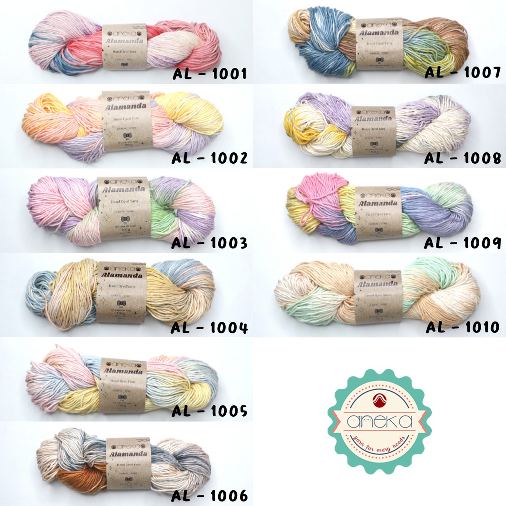 KATUN CATALOG - ไหมพรม Alamanda / ไหมพรมย้อมมือเส้นด้ายฝ้าย