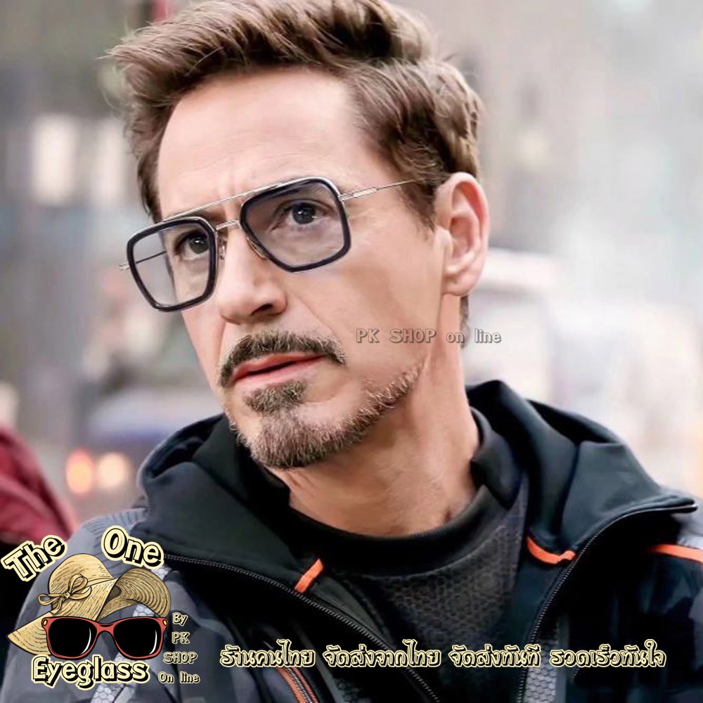 แว่นตาไอรอนแมน iron man สำหรับผู้ชาย G32 แว่นกันแดดทรงสี่เหลี่ยม สไตล์ tony stark พร้อมจัดส่งจาก กรุงเทพ