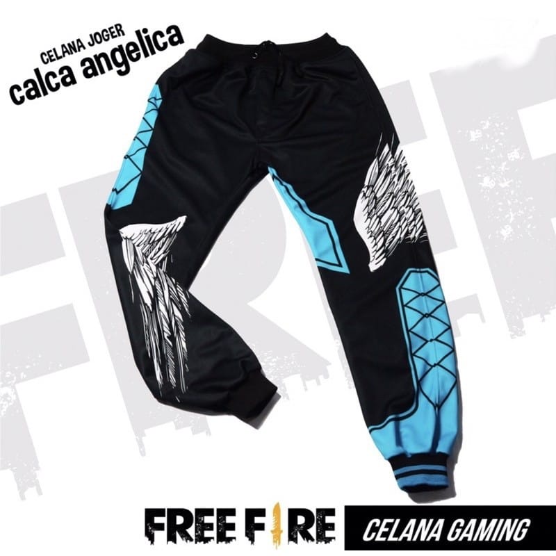 Ff BNL Gaming free fire pants Calca Angelica Heroic angel Jogger เด็ก& 39;s angel ฟรีไฟเด็ก& 39;s กา