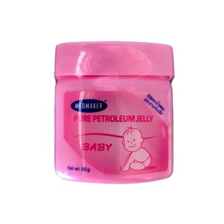 Medmaker Pure Petroleum Jelly Baby เมดเมเกอร์ ปิโตรเลียม เจลลี่ เบบี้ วาสลิน สูตรสำหรับทารก ขนาด 50 กรัม 1 กระปุก