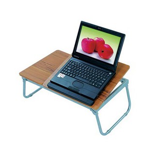 โต๊ะวางโน้ตบุ๊ค สีบีช ร็อกวู๊ด EXW9054 Beech Wood Notebook Table EXW9054