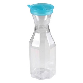 ขวดน้ำเหลี่ยม MS CARAFE 1 ลิตร สีฟ้า ผลิตจากพลาสติกอย่างดี
