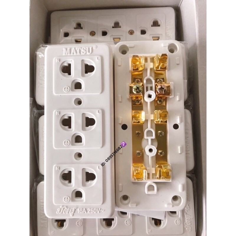 ปลั๊ก 3รู กราวน์ 16A 250 วัตต์  ปลั๊กลอย ‼️ ราคายกกล่อง 12อัน ‼️แบรนด์บัตสุ ของไทย 🇹🇭 - รูปที่ 4