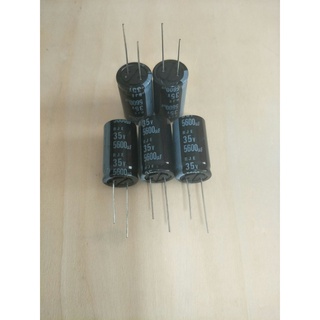 (10ชิ้น) Capacitor 5600 UF 35V ELNAสีดำ ขนาด 18x32mm ของใหม่คุณภาพดีเยี่ยม จากโรงงาน สินค้าพร้อมส่งในไทย