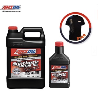 Set Amsoil Signature Series SAE 5w-30 น้ำมันเครื่องสังเคราะห์แท้ (100%) เกรดพรีเมี่ยม