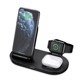 AUKEY 3 in 1 Wireless Charging Station Stand, Charging Dock (CEH-000145)