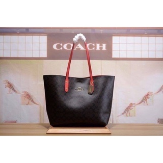 Coach TOWN TOTE IN SIGNATURE CANVAS COACH F76636