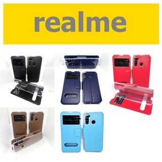 เคส realme 3, 5, 5i, 5s, 6, 6 Pro, 6i, 7 5G, 7 Pro, 8 5G, C3, C11, C11 2021, C12, C15, C25, C25s, narzo 30A, 50i ฝาพับ