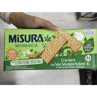 แครกเกอร์ ถั่วเหลือง 400 G. Misura Soia Crackers มิซูร่า โซอ์ แครกเกอร์