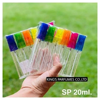 ขวดSPฝาคละสี 5-30ml. สำหรับบรรจุน้ำหอม ฝาสเปรย์. (12ใบ/1โหล.).