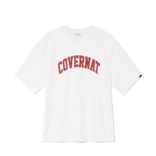 [S-5XL] พร้อมส่ง Covernat arch logo T-shirt white