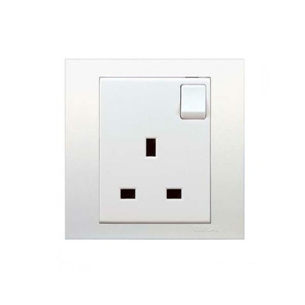 ซ็อกเก็ตสวิตช์ Schneider Vivace 13A สีขาว
