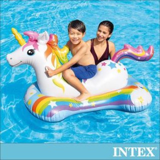 Intex Unicorn ride on แพยางเป่าลม ยูนิคอน ขนาด 1.63*86 ซม.