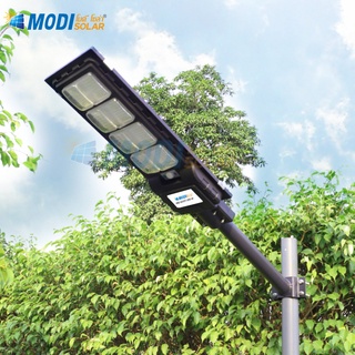 MODI ไฟถนนโซล่าเซลล์100W 200W ไฟติดผนังโซล่าเซลล์Solar street light  (แสง : ขาว) daylight กันน้ำ IP65 ระบบเซนเซอร์