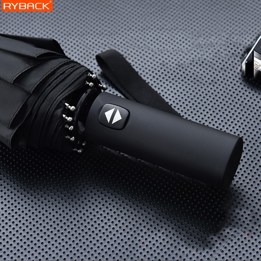 RYBACK ร่มกันฝน ร่มพับ10ก้าน ร่มกันแดด มีสวิตซ์พับเก็บอัตโนมัติ ร่มออโต้ สะดวกในการใช้งาน พกพาสะดวก