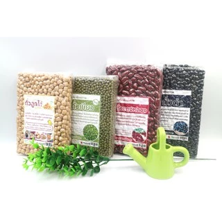 ถั่วลูกไก่ - แดงหลวง- ดำ - เขียว - 5สี - สิบทิศ ปริมาณ 500g