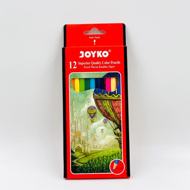 JOYKO CP-100 ดินสอสี / ดินสอเขียน / ดินสอสี JOYKO 12 สี LONG CP-100