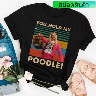 เสื้อยืด พิมพ์ลายภาพยนตร์ My Poodle สีขาว สไตล์วินเทจ