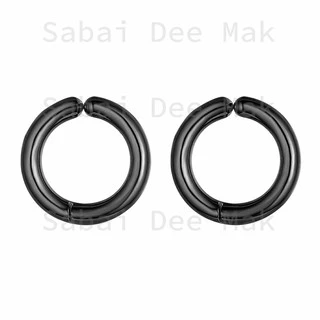 ต่างหูแบบหนีบสไตล์เกาหลี | N.H.H. | Simple Clip on earrings Korean Style Non piercing - 1 ข้าง